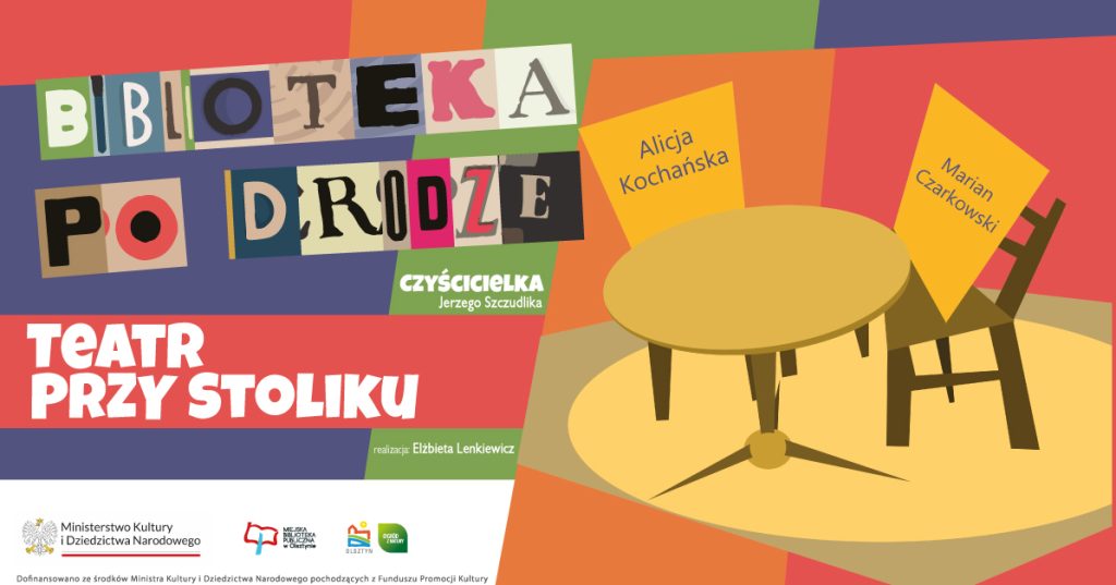 Plik przedstawia projekt banera, na Teatr przy Stoliku